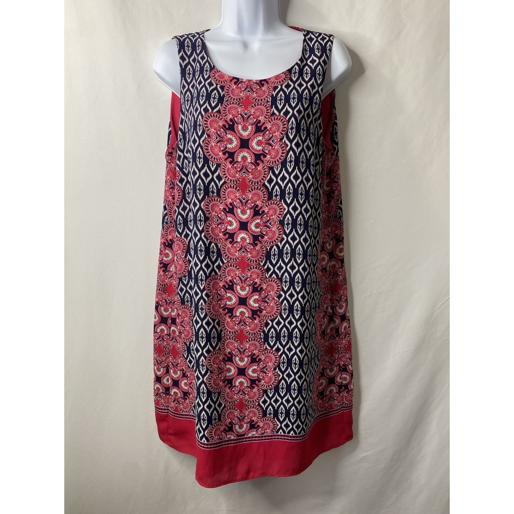 Womens Tunic Sheath Dress Size 12 Easter Wedding Guest Coastal Preppy Rich Mom